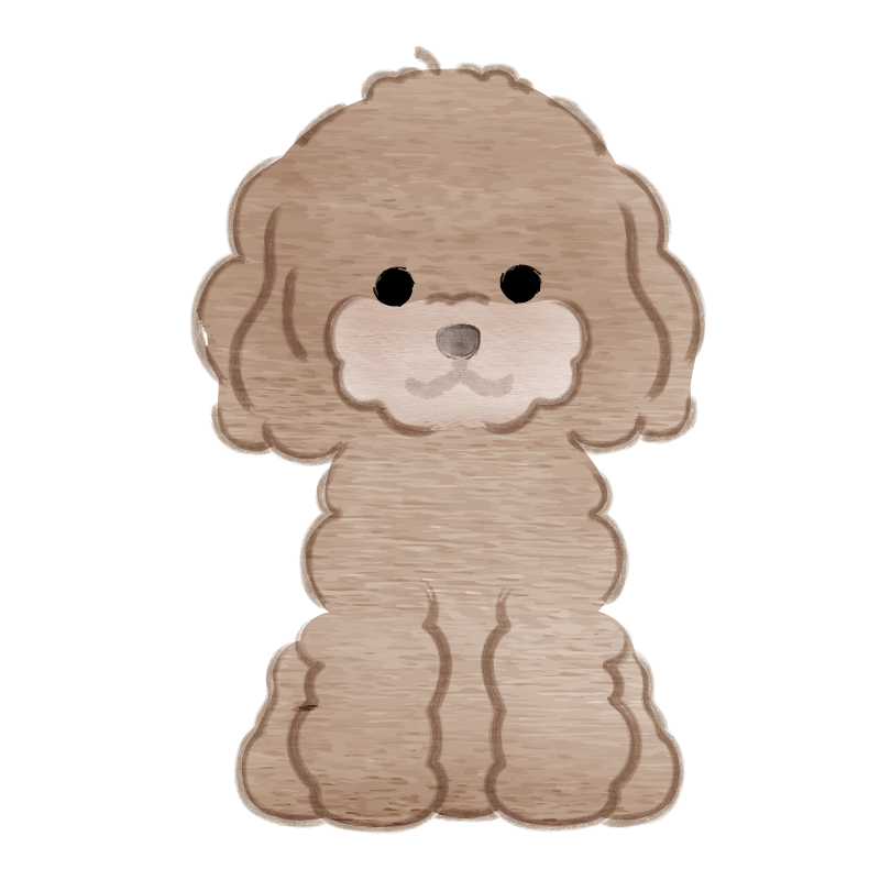 社員犬チェリーちゃんのイラスト